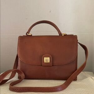 Vintage Anne Klein Brown Crossbody Leather Bag